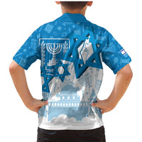 Israel Independence Day Family Matching Mermaid Dress and Hawaiian Shirt Yom Ha'atzmaut Star Of David Jewish Pattern