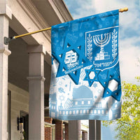 Israel Independence Day Garden Flag Yom Ha'atzmaut Star Of David Jewish Pattern