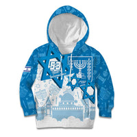 Israel Independence Day Kid Hoodie Yom Ha'atzmaut Star Of David Jewish Pattern