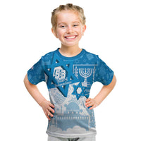Israel Independence Day Kid T Shirt Yom Ha'atzmaut Star Of David Jewish Pattern