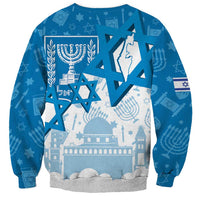Israel Independence Day Sweatshirt Yom Ha'atzmaut Star Of David Jewish Pattern