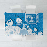 Israel Independence Day Tablecloth Yom Ha'atzmaut Star Of David Jewish Pattern