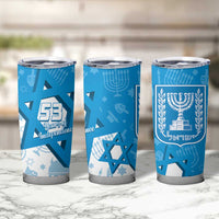 Israel Independence Day Tumbler Cup Yom Ha'atzmaut Star Of David Jewish Pattern