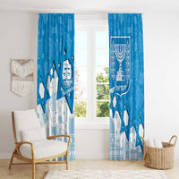 Israel Independence Day Window Curtain Yom Ha'atzmaut Star Of David Jewish Pattern