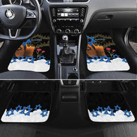 Israel Memorial Day Car Mats Red Everlasting Flower With Candle Light