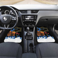 Israel Memorial Day Car Mats Red Everlasting Flower With Candle Light