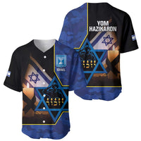 Yom HaZikaron Israel Baseball Jersey We Will Always Remember Camouflage Style