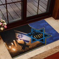 Yom HaZikaron Israel Rubber Doormat We Will Always Remember Camouflage Style