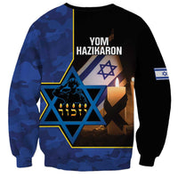 Yom HaZikaron Israel Sweatshirt We Will Always Remember Camouflage Style