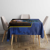 Yom HaZikaron Israel Tablecloth We Will Always Remember Camouflage Style