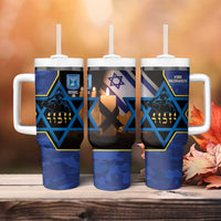 Yom HaZikaron Israel Tumbler With Handle We Will Always Remember Camouflage Style