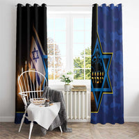 Yom HaZikaron Israel Window Curtain We Will Always Remember Camouflage Style