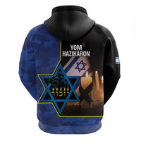 Yom HaZikaron Israel Zip Hoodie We Will Always Remember Camouflage Style