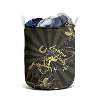 Personalized Louisiana Horse Racing Laundry Basket 113th Anniversary Magnolia Blossom