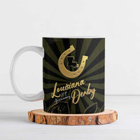 Personalized Louisiana Horse Racing Ceramic Mug 113th Anniversary Magnolia Blossom