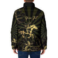 Personalized Louisiana Horse Racing Padded Jacket 113th Anniversary Magnolia Blossom