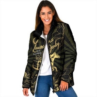 Personalized Louisiana Horse Racing Padded Jacket 113th Anniversary Magnolia Blossom