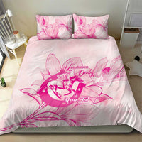 Personalized Louisiana Horse Racing Derby Bedding Set Magnolia Blossom Horseshoe Pastel Pink