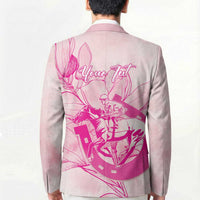 Personalized Louisiana Horse Racing Derby Blazer Magnolia Blossom Horseshoe Pastel Pink