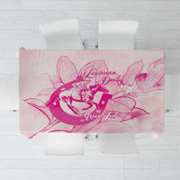 Personalized Louisiana Horse Racing Derby Tablecloth Magnolia Blossom Horseshoe Pastel Pink