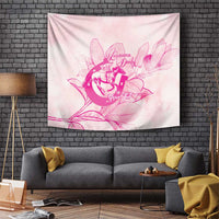 Personalized Louisiana Horse Racing Derby Tapestry Magnolia Blossom Horseshoe Pastel Pink