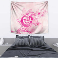 Personalized Louisiana Horse Racing Derby Tapestry Magnolia Blossom Horseshoe Pastel Pink