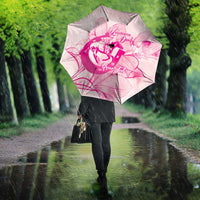 Personalized Louisiana Horse Racing Derby Umbrella Magnolia Blossom Horseshoe Pastel Pink