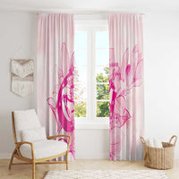 Personalized Louisiana Horse Racing Derby Window Curtain Magnolia Blossom Horseshoe Pastel Pink