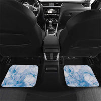 Personalized Louisiana Horse Racing Derby Car Mats Magnolia Blossom Horseshoe Pastel Blue