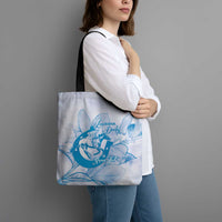 Personalized Louisiana Horse Racing Derby Tote Bag Magnolia Blossom Horseshoe Pastel Blue