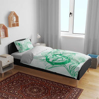 Personalized Louisiana Horse Racing Derby Bedding Set Magnolia Blossom Horseshoe Pastel Green