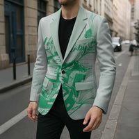 Personalized Louisiana Horse Racing Derby Blazer Magnolia Blossom Horseshoe Pastel Green