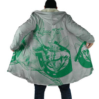 Personalized Louisiana Horse Racing Derby Cloak Magnolia Blossom Horseshoe Pastel Green