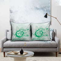 Personalized Louisiana Horse Racing Derby Pillow Cover Magnolia Blossom Horseshoe Pastel Green