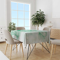 Personalized Louisiana Horse Racing Derby Tablecloth Magnolia Blossom Horseshoe Pastel Green