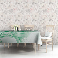 Personalized Louisiana Horse Racing Derby Tablecloth Magnolia Blossom Horseshoe Pastel Green