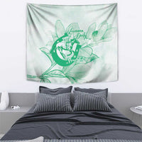 Personalized Louisiana Horse Racing Derby Tapestry Magnolia Blossom Horseshoe Pastel Green
