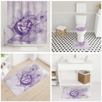 Personalized Louisiana Horse Racing Derby Bathroom Set Magnolia Blossom Horseshoe Pastel Purple