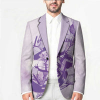 Personalized Louisiana Horse Racing Derby Blazer Magnolia Blossom Horseshoe Pastel Purple