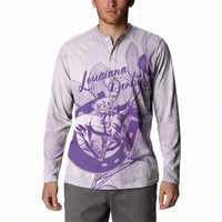 Personalized Louisiana Horse Racing Derby Button Sweatshirt Magnolia Blossom Horseshoe Pastel Purple