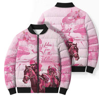 Kentucky Horse Racing Oaks Bomber Puffer Jacket Lilies For The Fillies