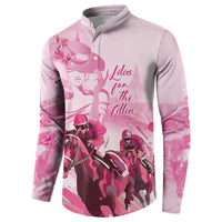 Kentucky Horse Racing Oaks Button Sweatshirt Lilies For The Fillies