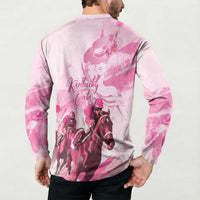 Kentucky Horse Racing Oaks Button Sweatshirt Lilies For The Fillies