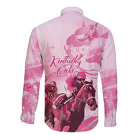 Kentucky Horse Racing Oaks Long Sleeve Button Shirt Lilies For The Fillies