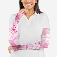 Kentucky Horse Racing Oaks Personalized Arm Sleeves Filly Lily Flowers Pink Out