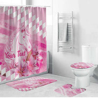 Kentucky Horse Racing Oaks Personalized Bathroom Set Filly Lily Flowers Pink Out