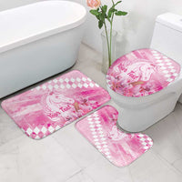 Kentucky Horse Racing Oaks Personalized Bathroom Set Filly Lily Flowers Pink Out