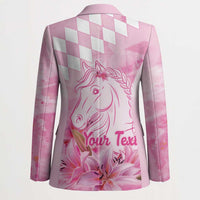 Kentucky Horse Racing Oaks Personalized Blazer Filly Lily Flowers Pink Out