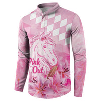 Kentucky Horse Racing Oaks Personalized Button Sweatshirt Filly Lily Flowers Pink Out