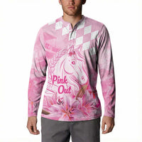 Kentucky Horse Racing Oaks Personalized Button Sweatshirt Filly Lily Flowers Pink Out